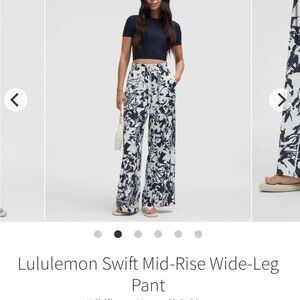 NWOT Lululemon Swift Mid-rise Wide Leg pant